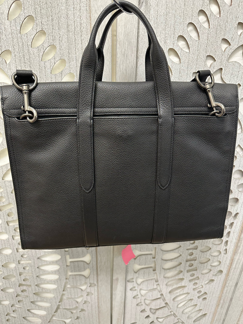 COACH Leather Black Metropolitan Briefcase