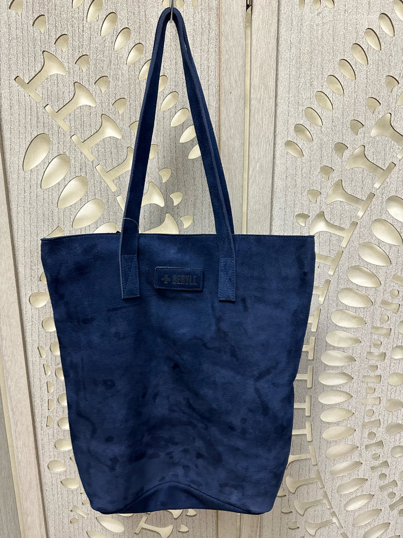 Beryll Leather Blue Handbag