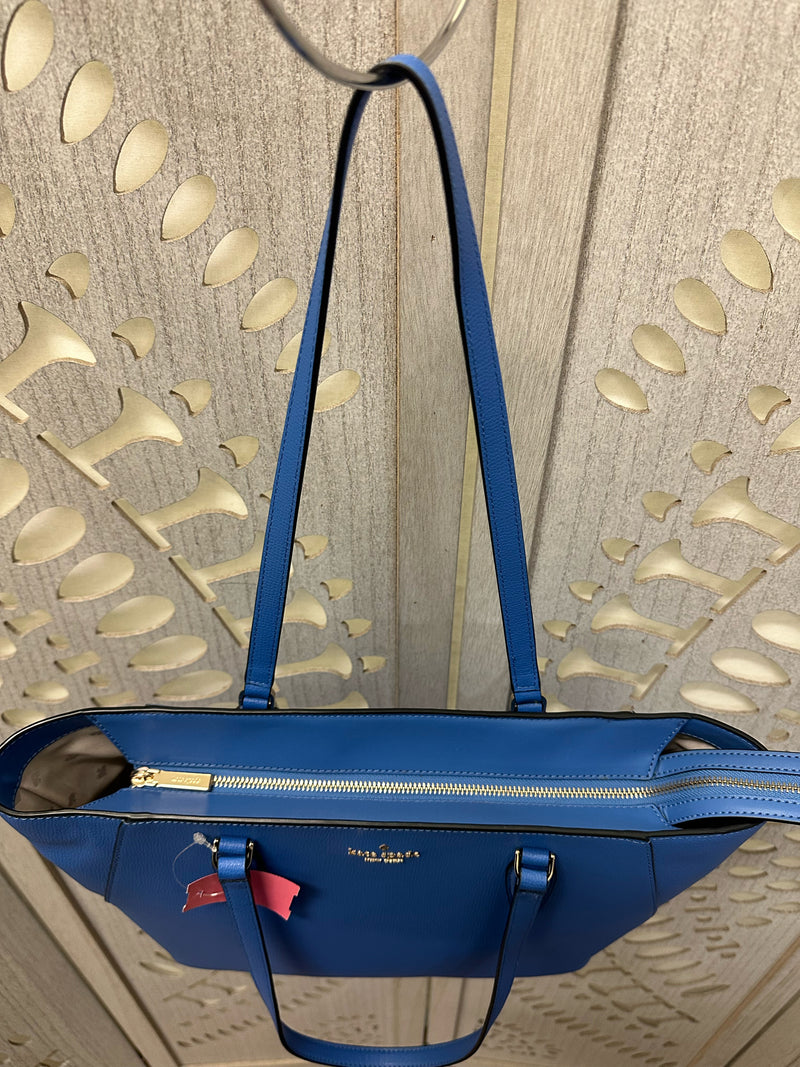 Kate Spade Saffiano leather Blue Kristi Handbag