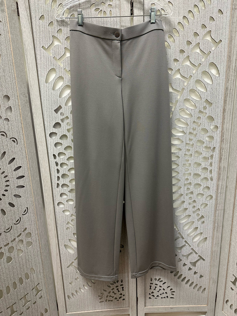 Eileen Fisher Rayon Blend Gray Solid Size S Pants