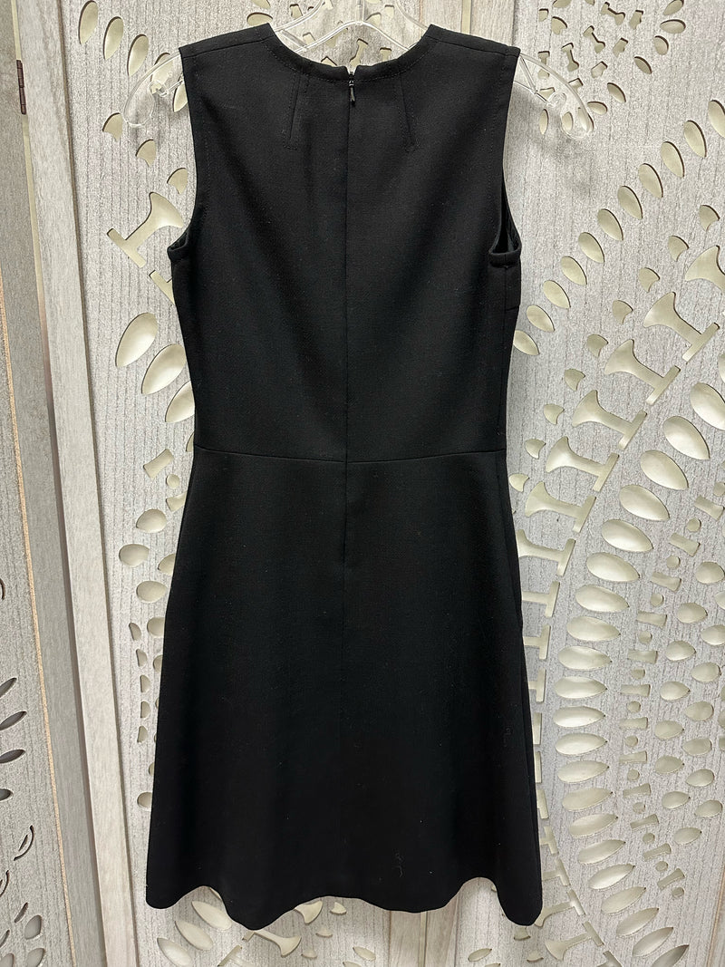 Tory Burch Polyblend Black Solid Size 0 Dress