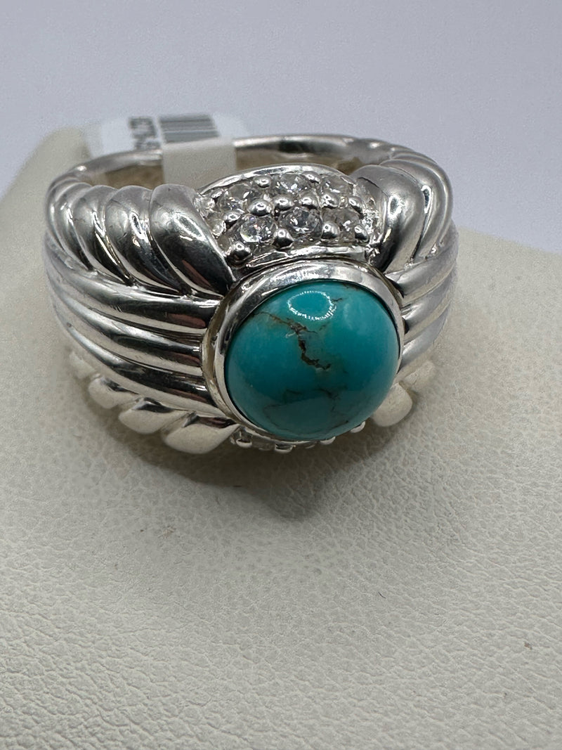 JUDITH RIPKA Sterling 925 Turquoise Ring