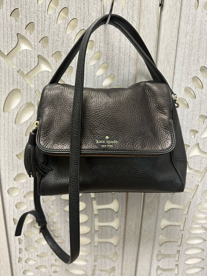 Kate Spade Leather Black Chester Street Miri Satchel Handbag