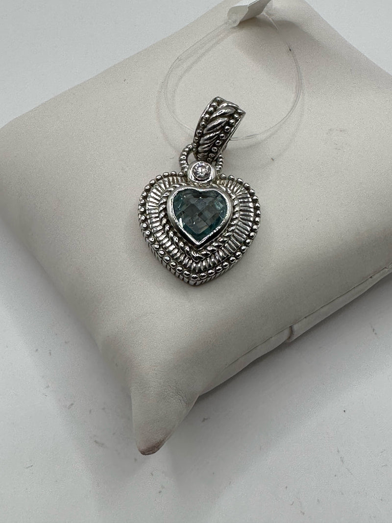 JUDITH RIPKA Sterling 925 Blue Pendant