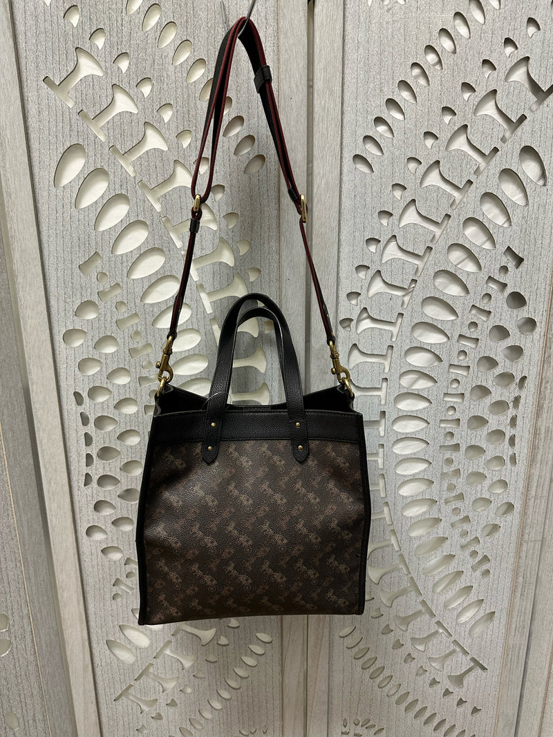 COACH Leather Black/Brown Handbag