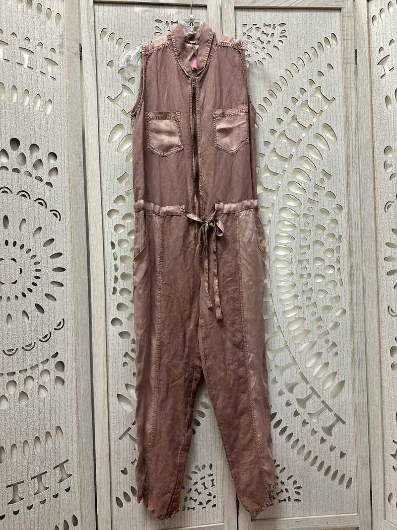 YFB Linen Blend pinky taupe Size XS Jumpsuit