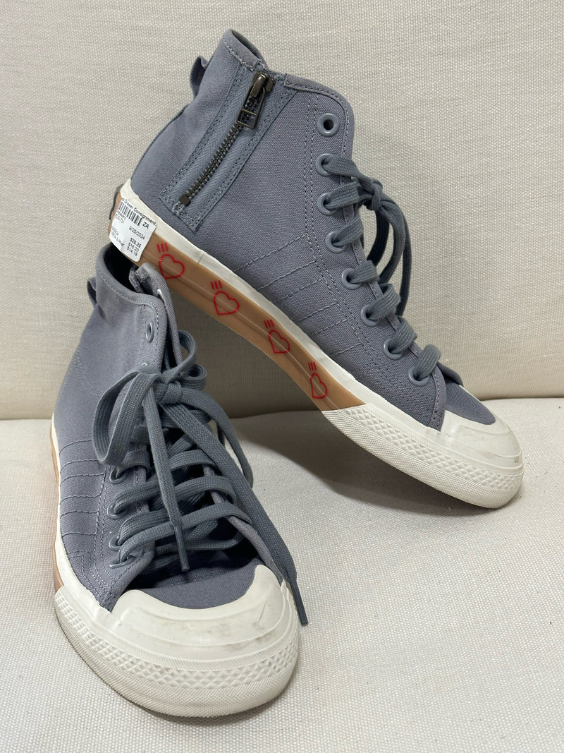 Adidas Canvas Gray Nizza Size 7 Sneakers