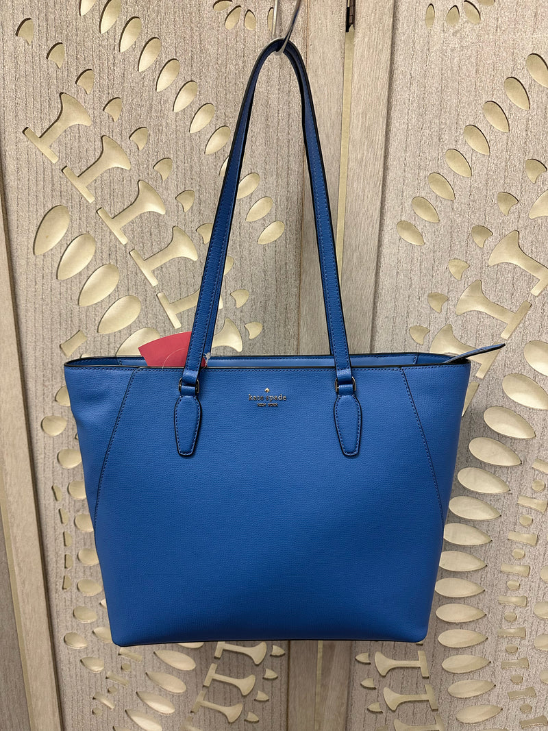 Kate Spade Saffiano leather Blue Kristi Handbag