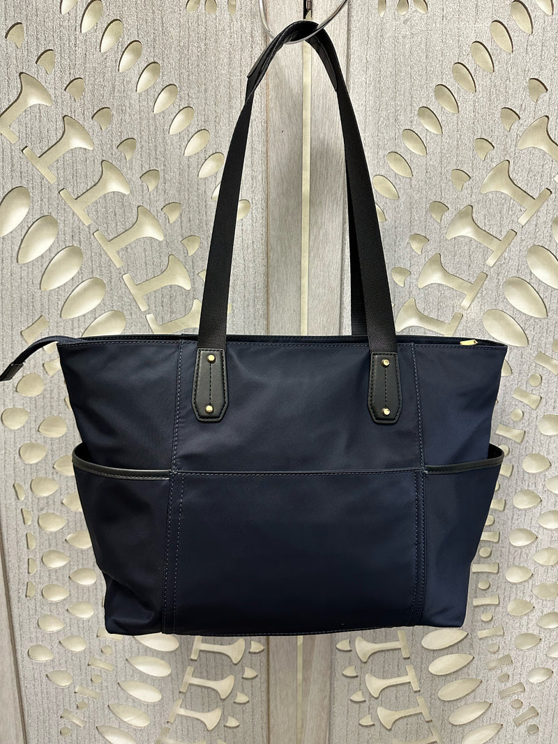 Michael Kors Nylon Blend Navy Handbag