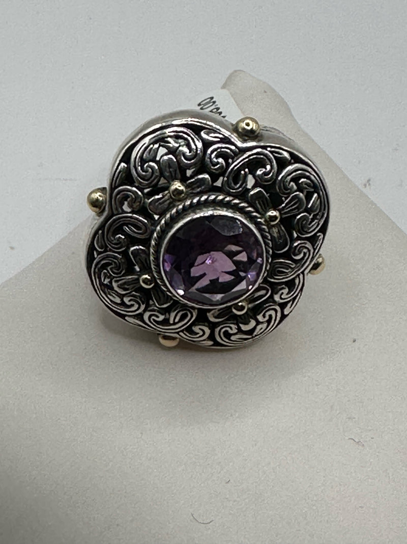 925/14K Purple Ring