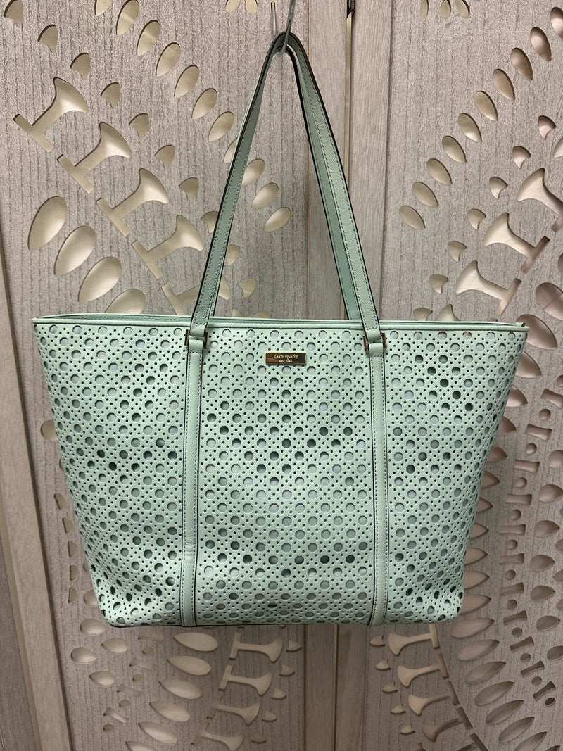 Kate Spade cow hide leather Graceblue Handbag