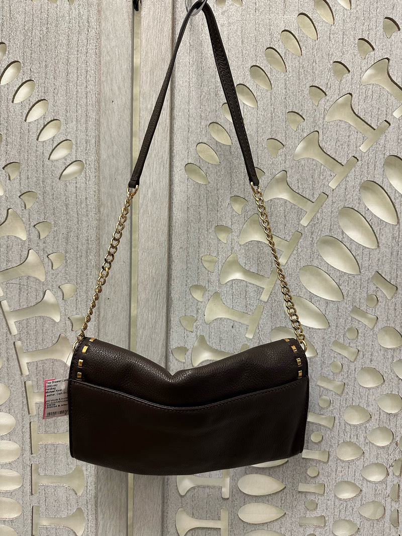 Michael Kors Leather Dark Brown Handbag