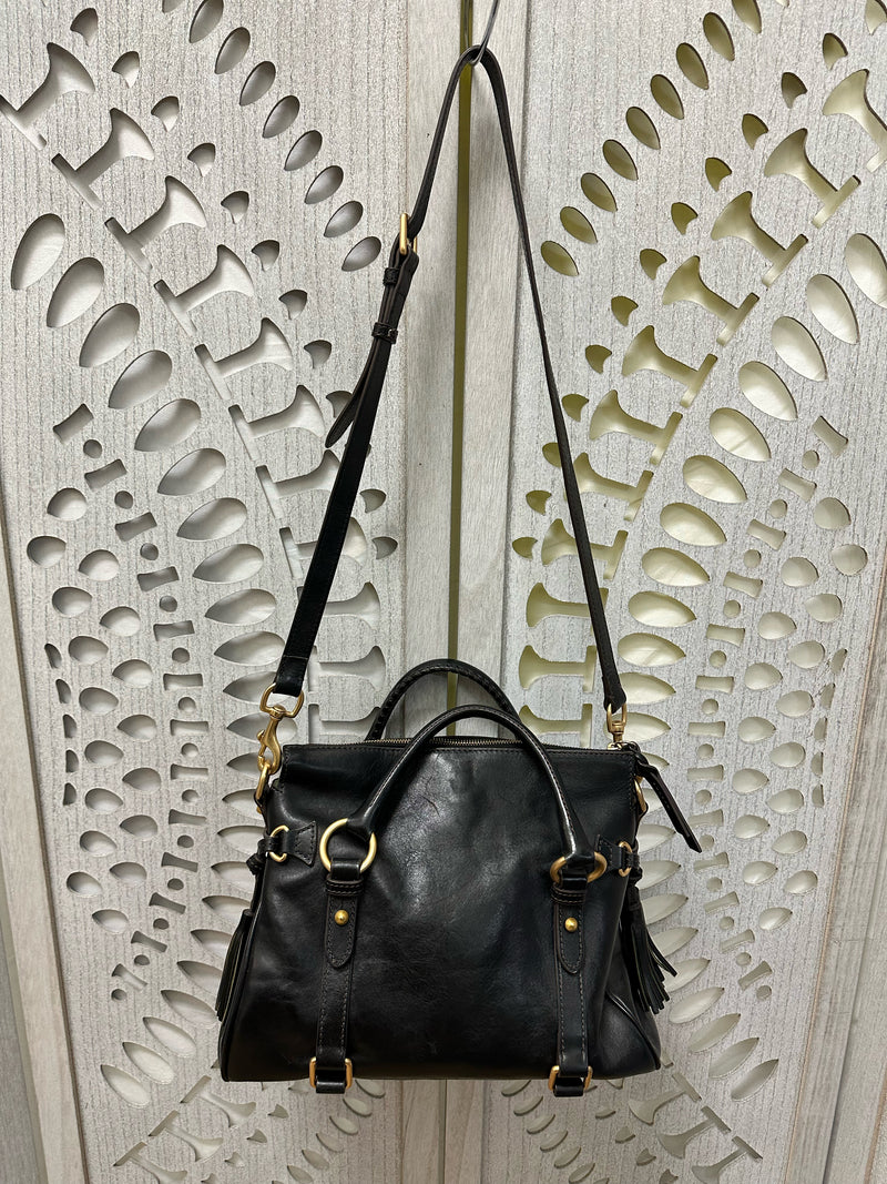 Dooney & Bourke Leather Black Florentine Handbag