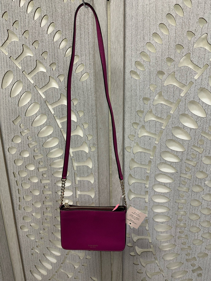 Kate Spade Pebbled Leather Fuschia EVA Handbag