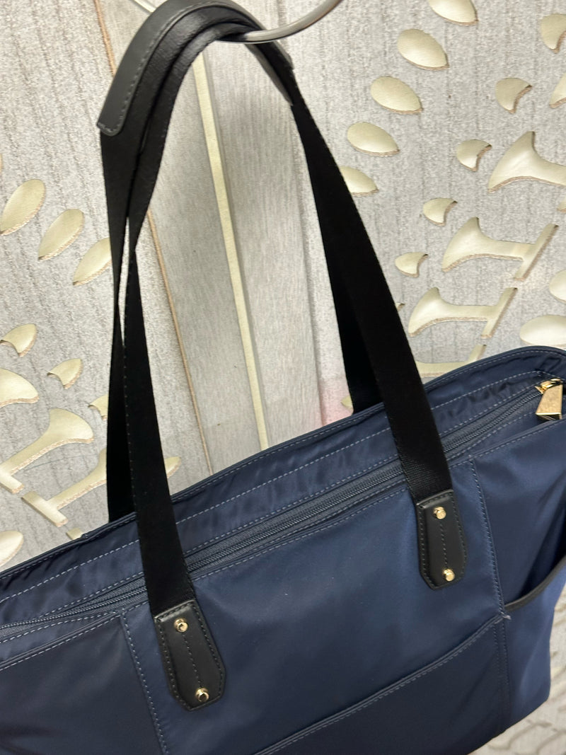 Michael Kors Nylon Blend Navy Handbag