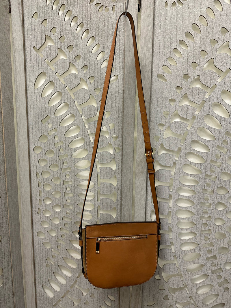 Michael Kors Leather Beige/tan/gold Handbag