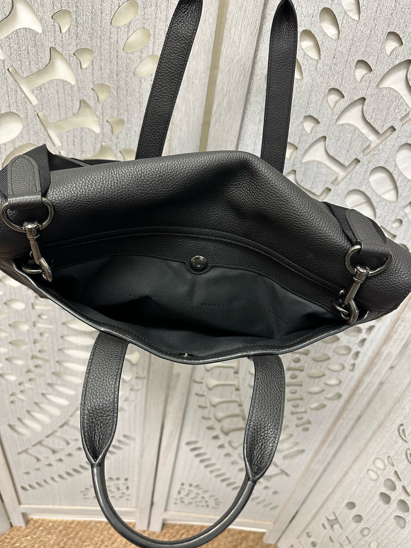 COACH Leather Black Metropolitan Briefcase