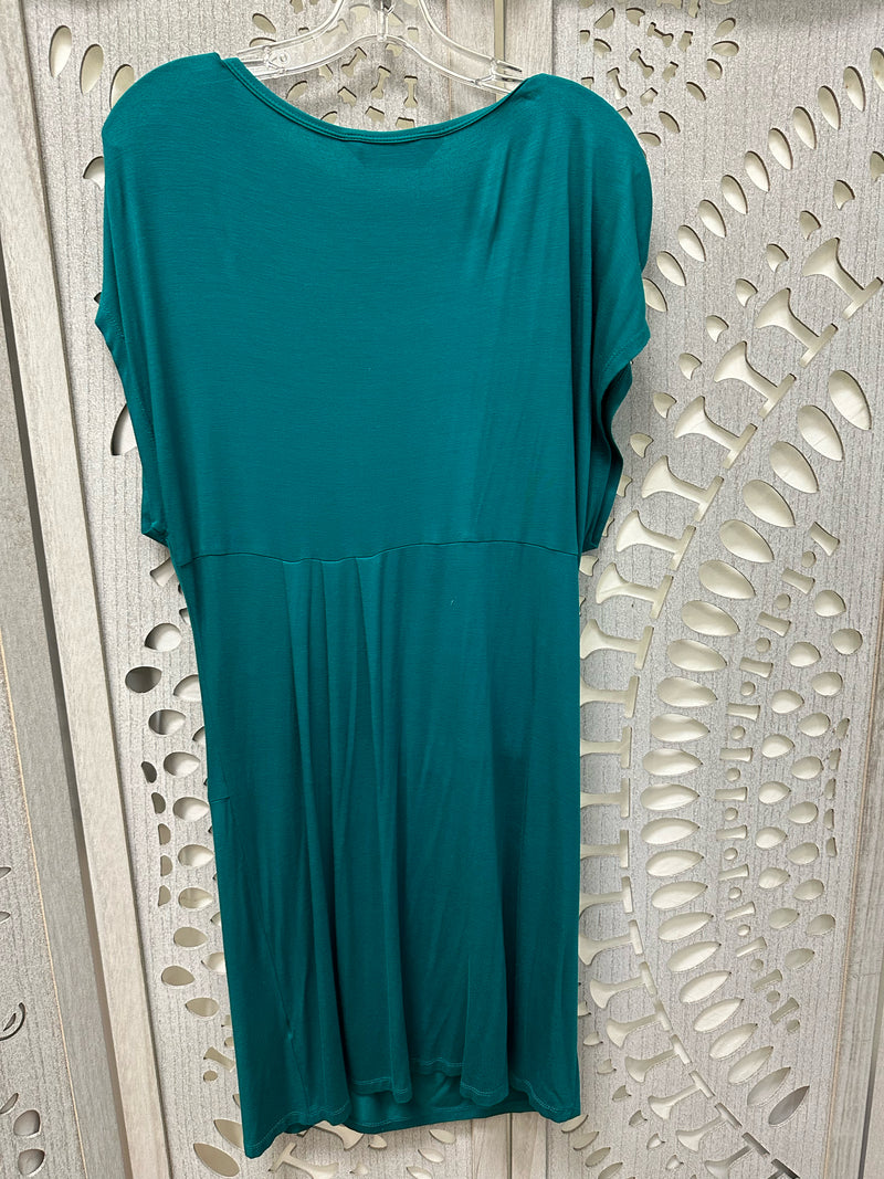 Trina Turk Viscose Teal Solid Size M Dress