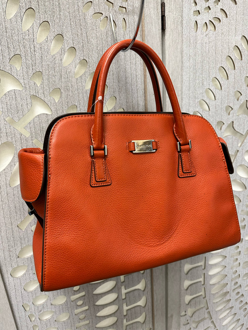 Michael Kors Leather Orange Handbag