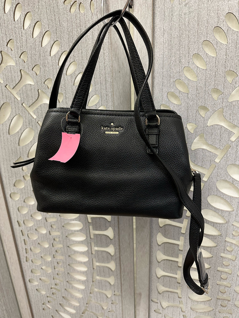 Kate Spade Pebbled Leather Black Jackson Street Handbag