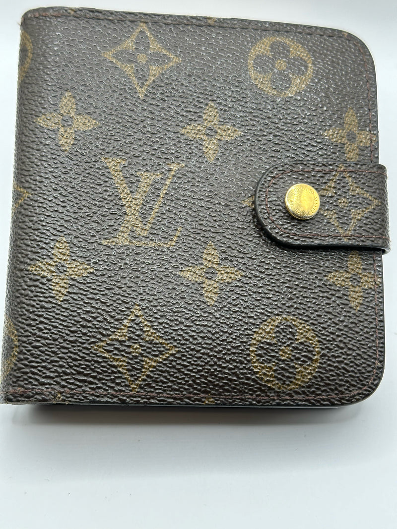 Louis Vuitton Coated Canvas Brown/Tan Monogram Wallet