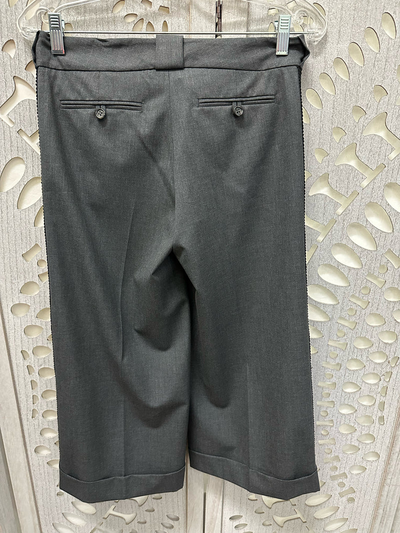 Robert Rodriquez Wool Blend Gray Solid w/ trim Size 2 Pants