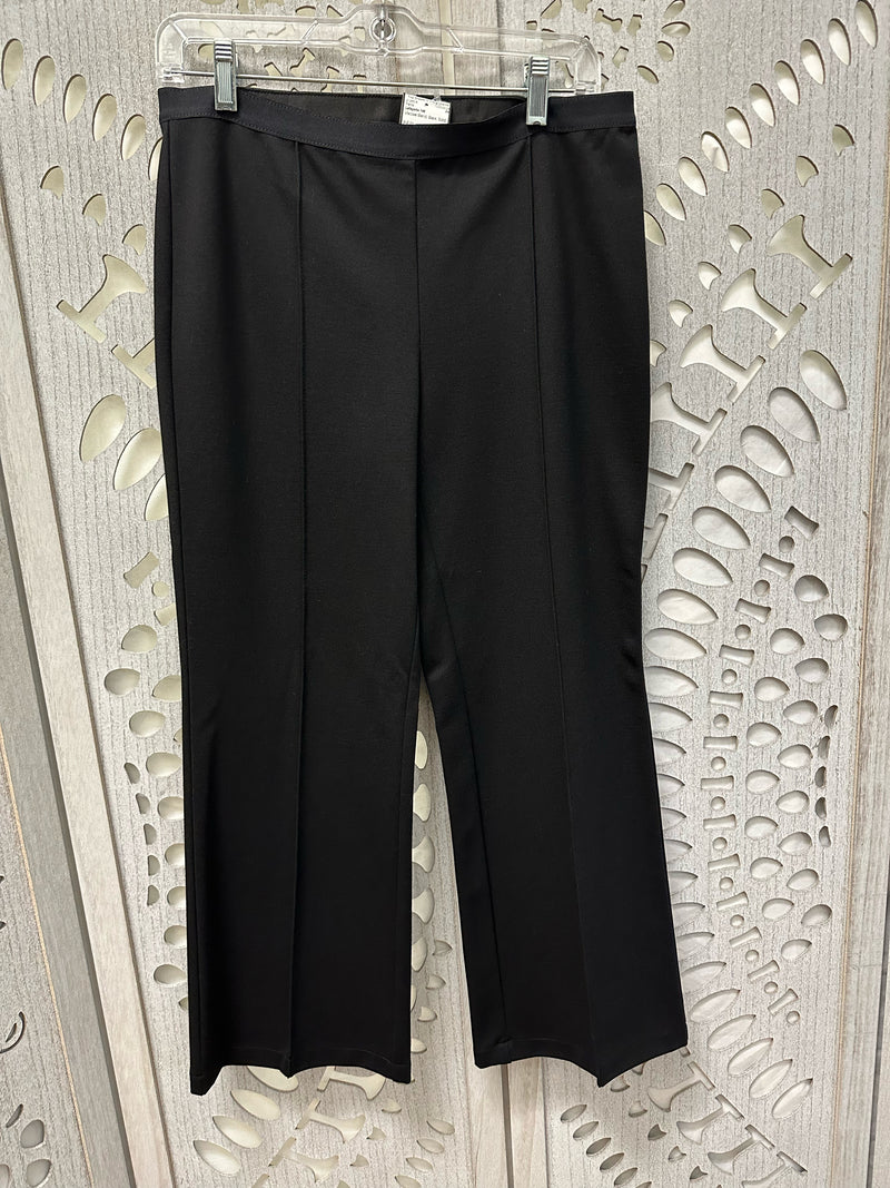 Lafayette 148 Viscose Blend Black Solid Size M Pants