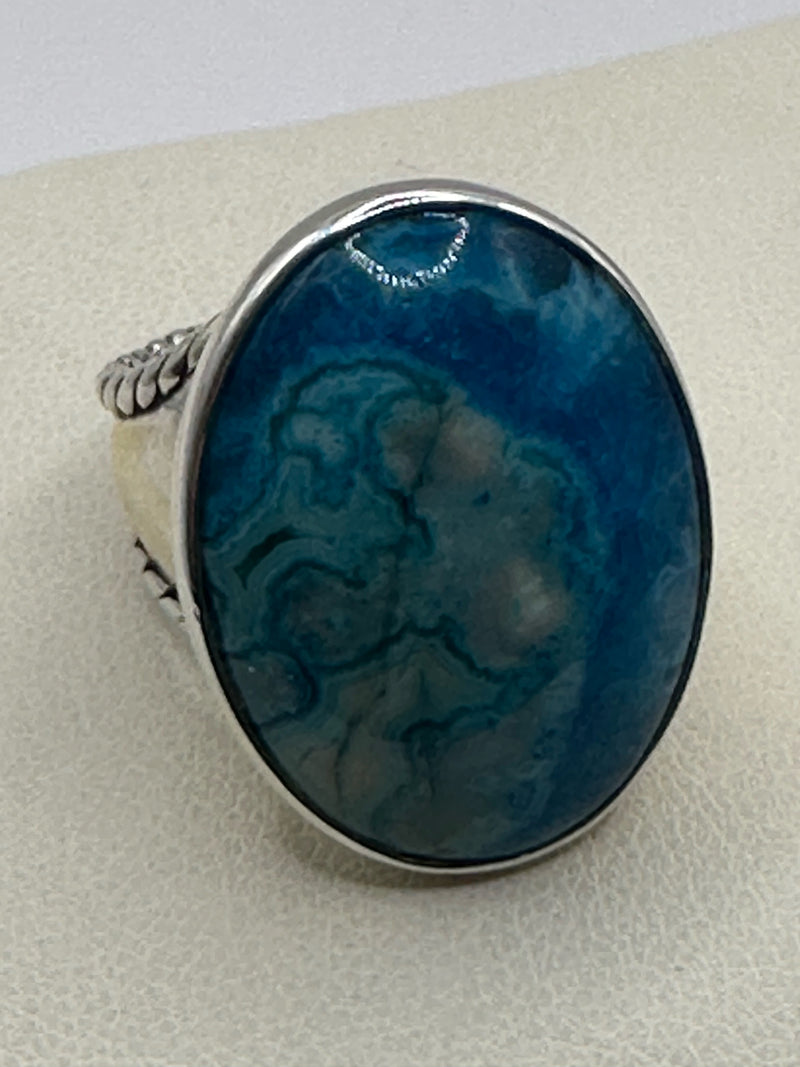 Carolyn Pollack Sterling 925 Blue Ring