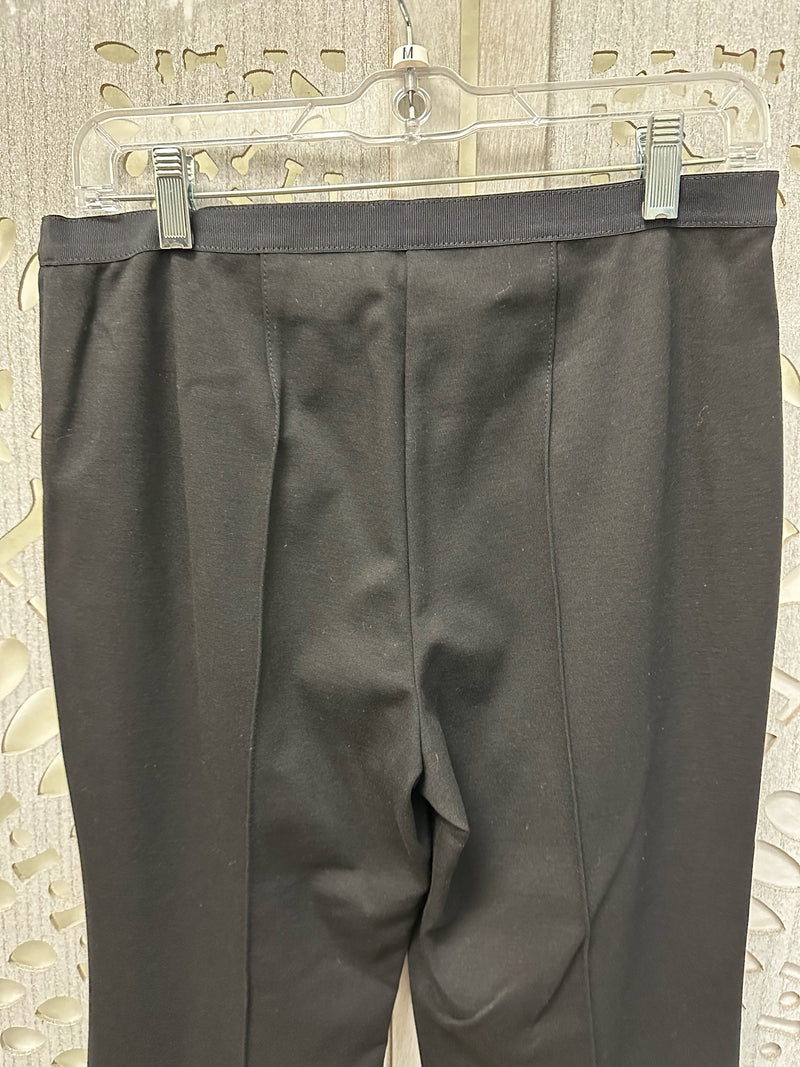 Lafayette 148 Viscose Blend Black Solid Size M Pants