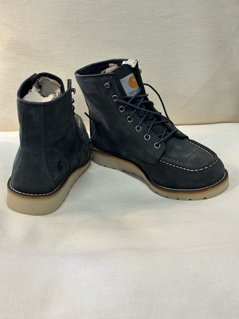 Carhartt Leather Gray Moc Toe Size 8 Boots