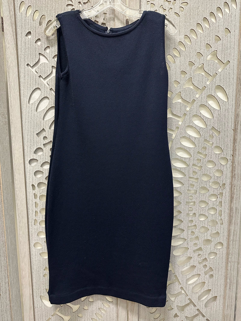 St. John Essentials rayon/wool Navy Solid Size 10 Dress