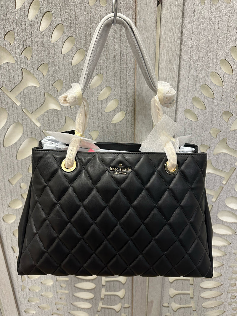 Kate Spade Leather Black Carey Size Medium Handbag