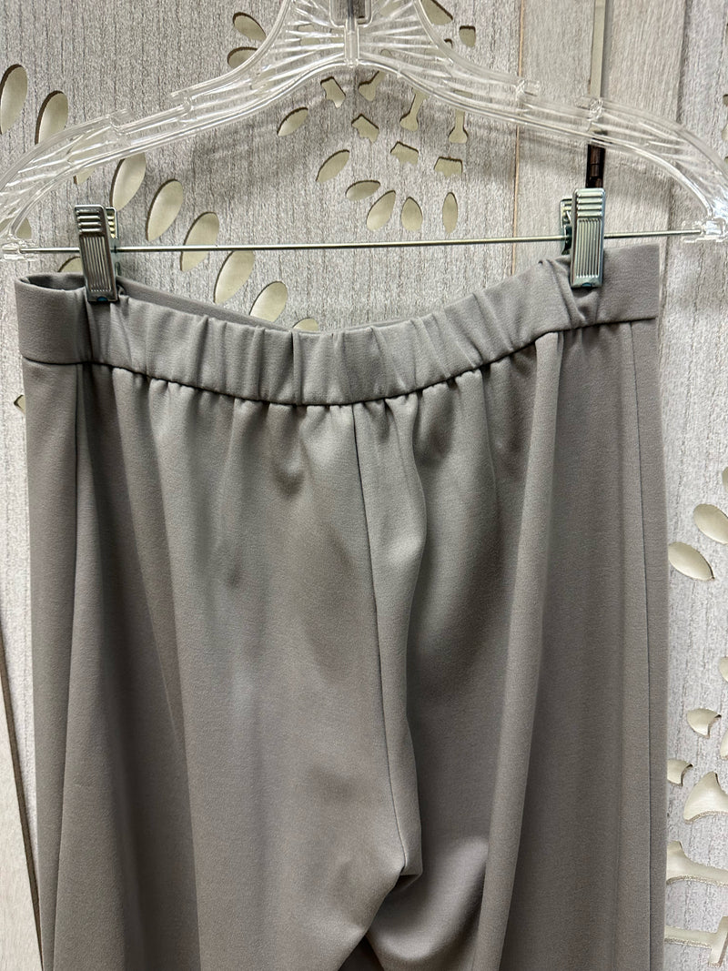 Eileen Fisher Rayon Blend Gray Solid Size S Pants