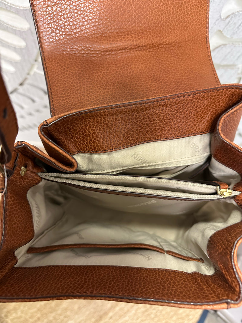 Brahmin Leather Tobacco Handbag