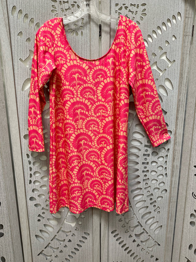 KALALOU COLLECTION Polyester Pink/Gold Circle Size S/M Dress