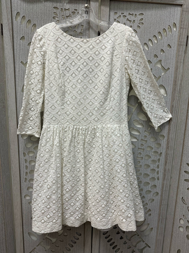 Lilly Pulitzer Cotton Blend White Lace Size M Dress