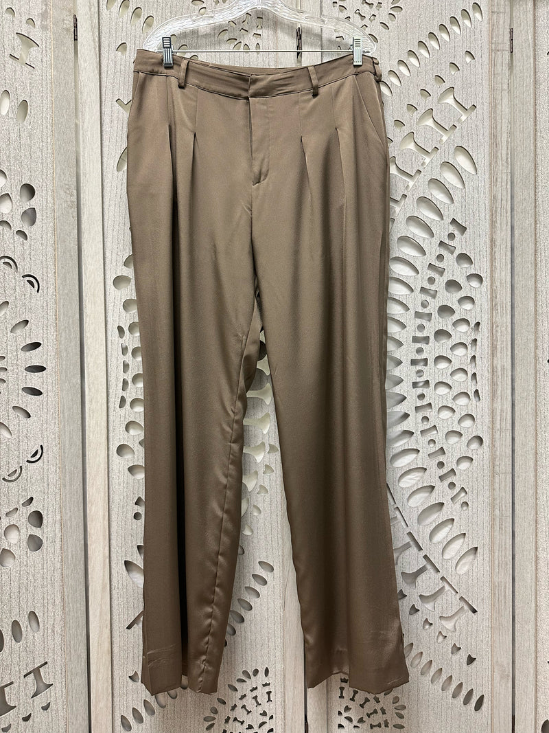 AS by DF Polyester Brown Solid Size 12 Pants