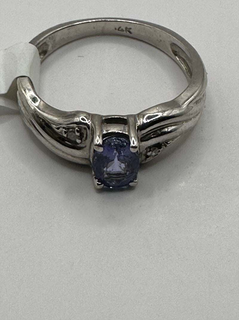 14K Blue Ring