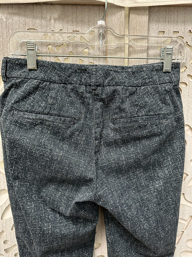 Peserico Cotton CHARCOAL/WHITE Flecks Size S Pants