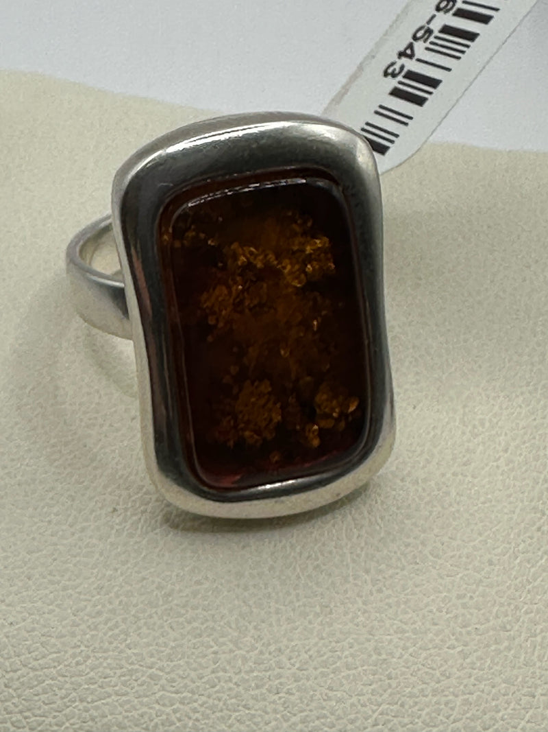 ATI Sterling 925 Amber Ring