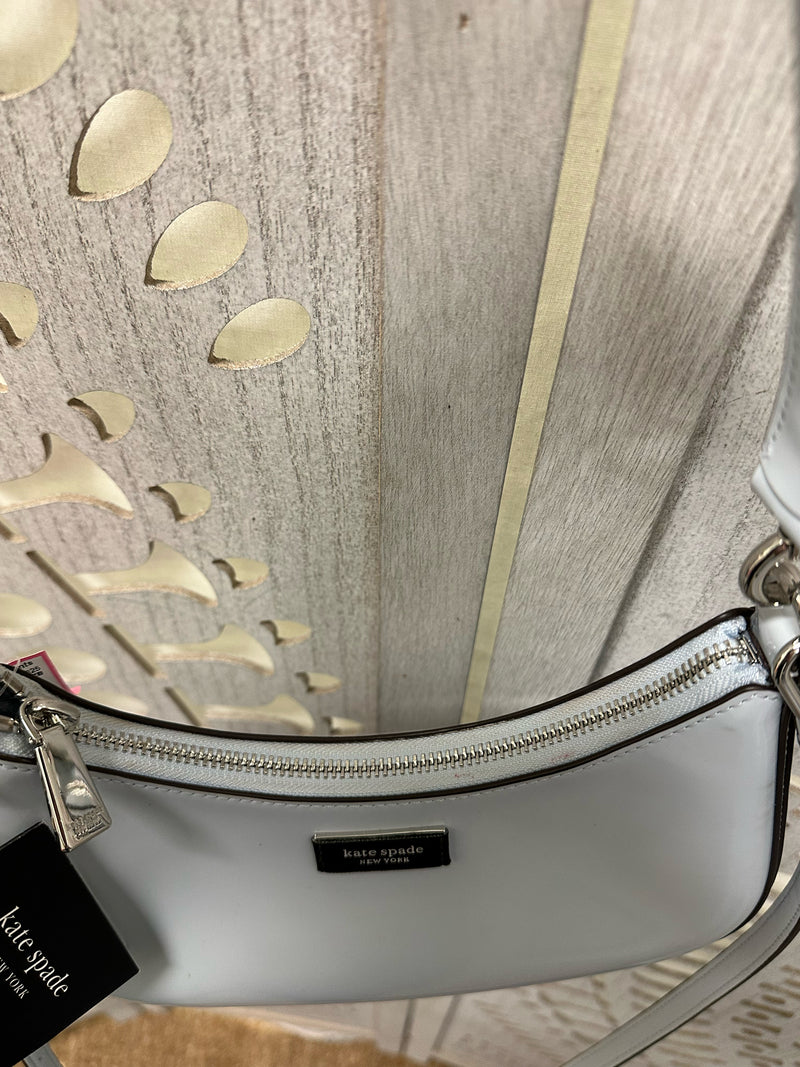 Kate Spade Spazzolato Leather LIght Blue Sam Icon Handbag