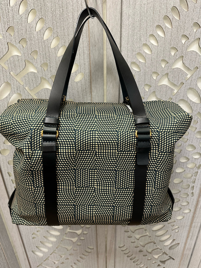 Giorgio Armani Fabric Black/Beige Tote