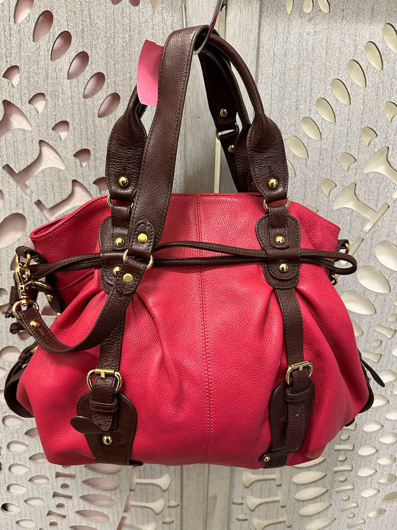 GG Boss Leather Hot Pink Solid Handbag