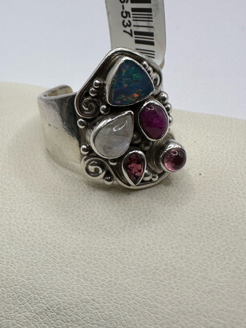 sajen Sterling Multi Colors Ring