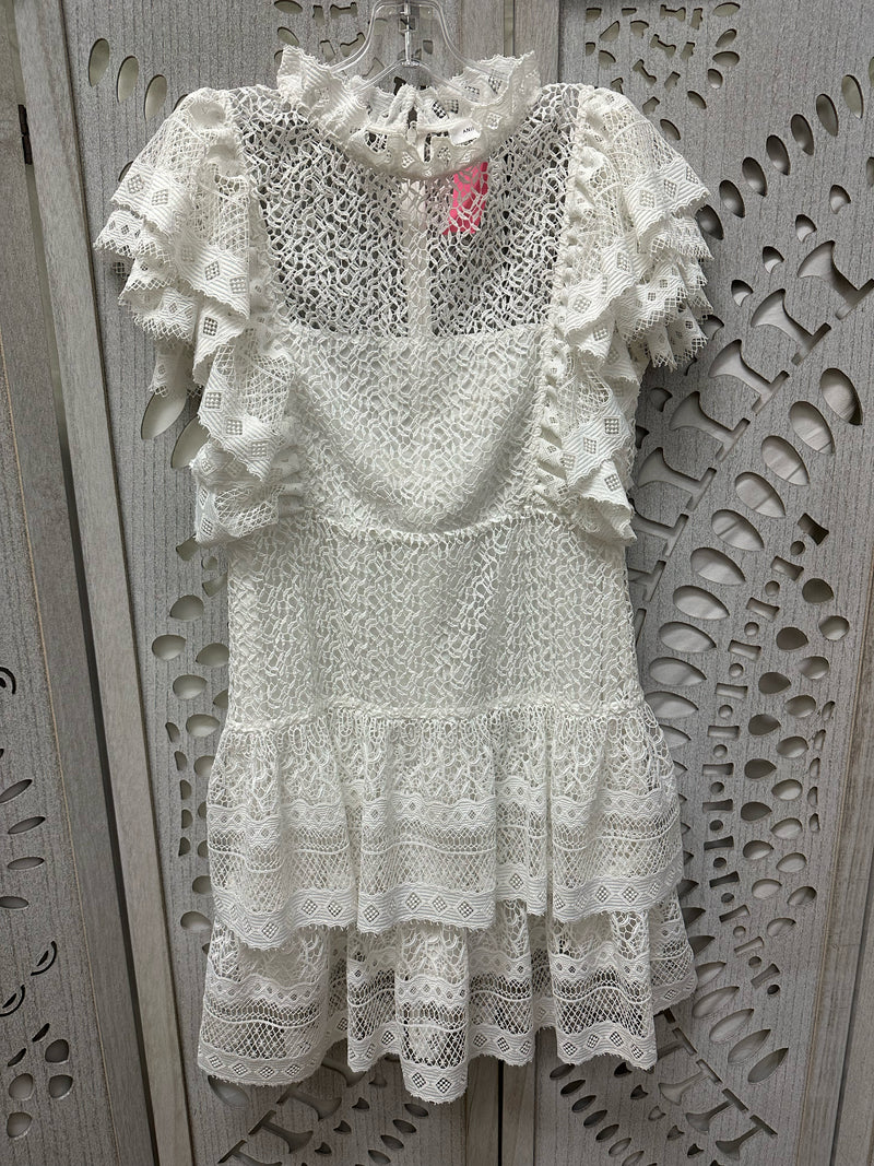 Anine Bing Blend White Lace Size S Dress