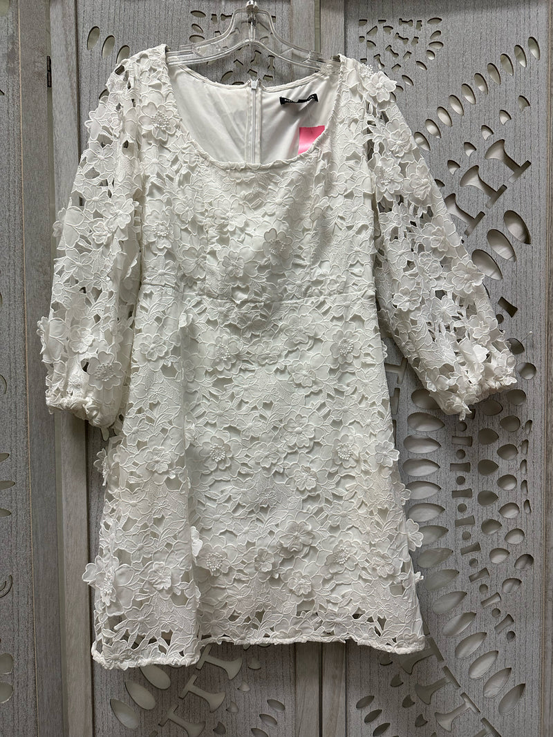 Boston Proper Cotton White Lace Size 8 Dress