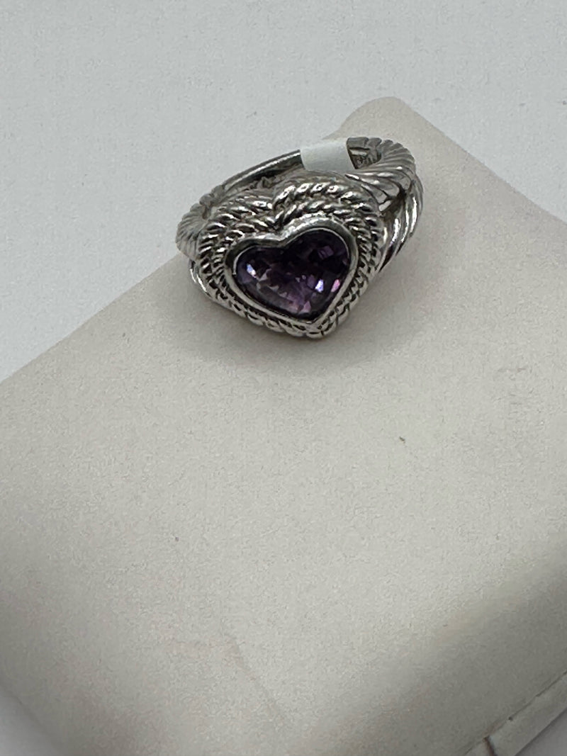 JUDITH RIPKA Sterling 925 Purple Ring