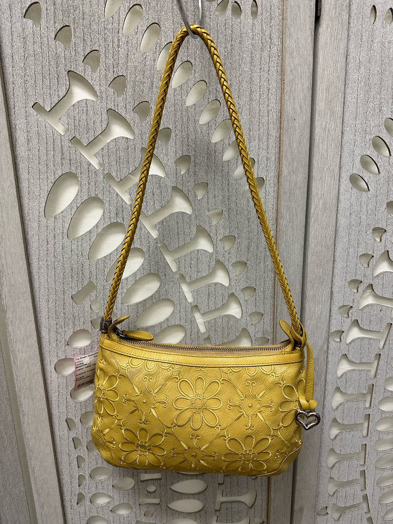 BRIGHTON Leather Yellow Valencia Handbag