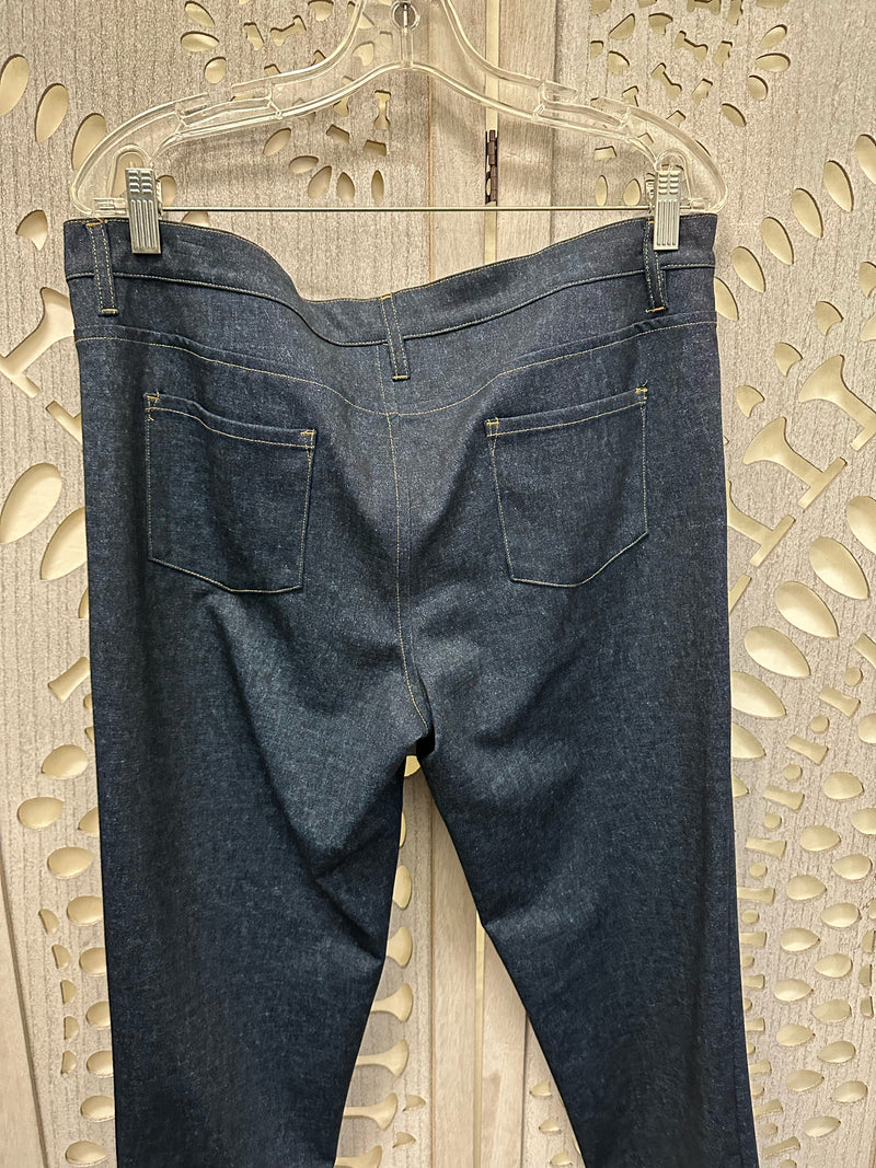 Jude Connally Polyblend Dark Denim Solid Size XL Pants