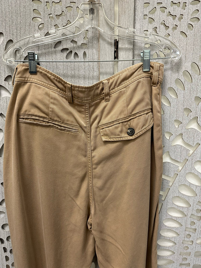 Everlane Tencel Khaki Solid Size 8 Pants